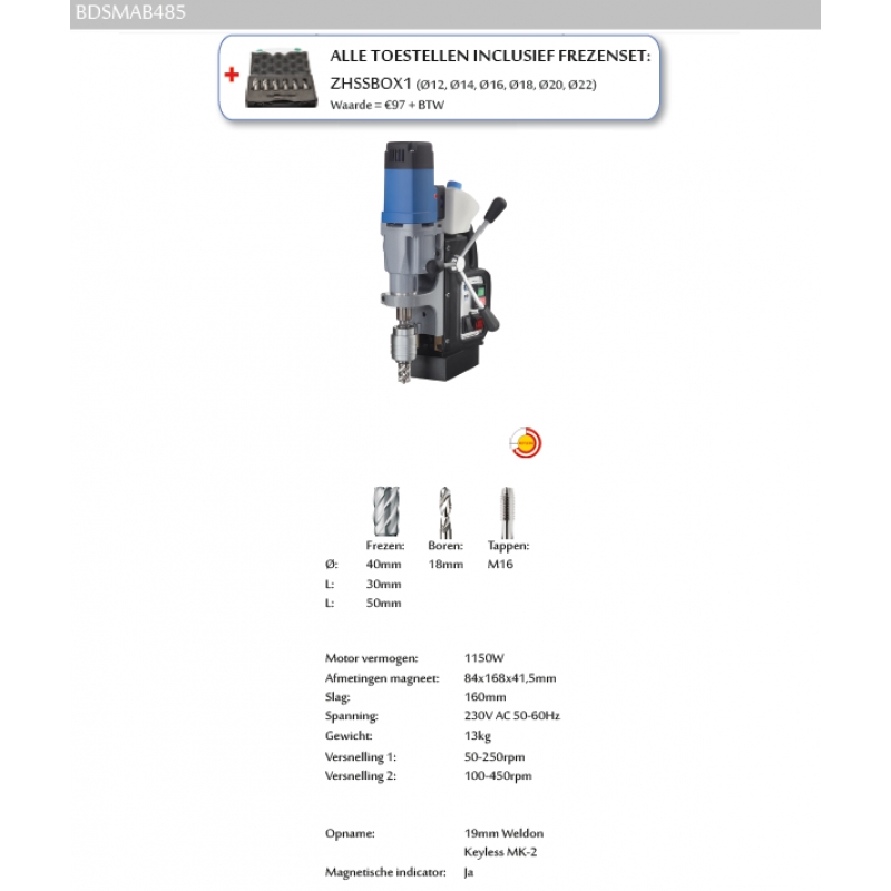 Boormachines BDSMAB485 Agrodieren  - BDSMAB485-TOU