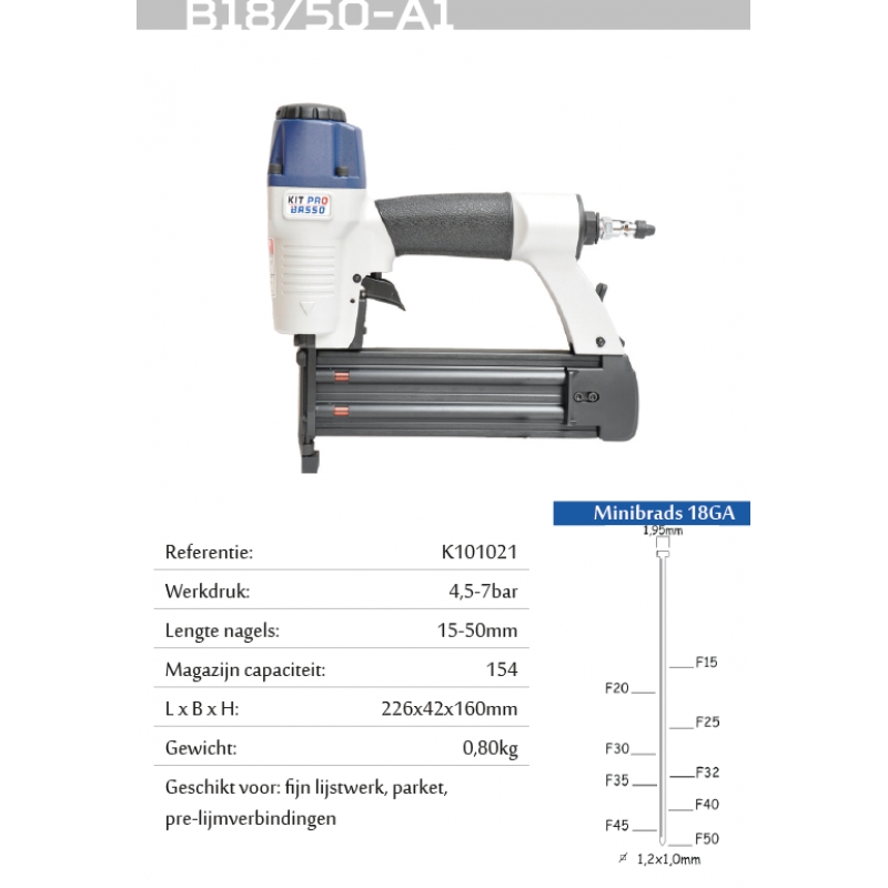 KITPRO basso B18/50-A1 ToolsandCo.be - K101021-TOU