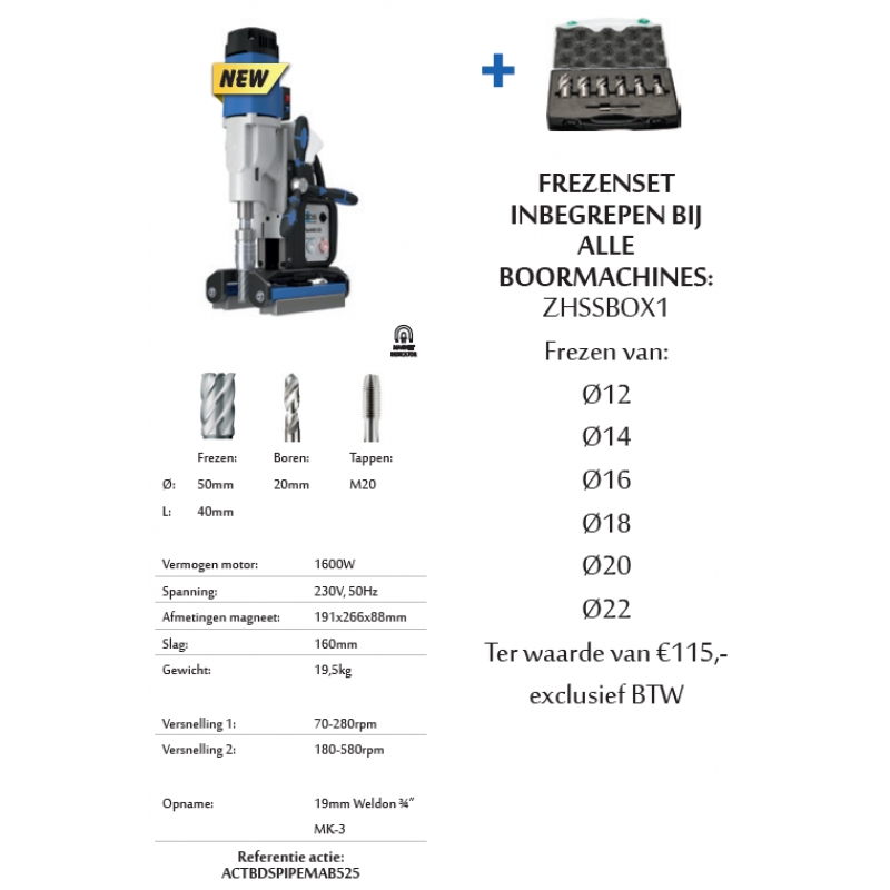 art ACTBDSMAB525 toolsandco.be - ACTBDSPIPEMAB525-TOU